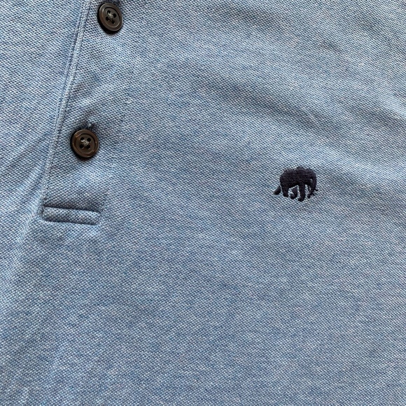 Men's Banana Republic Light Blue Polo Shirt, XL - Picture 2 of 4